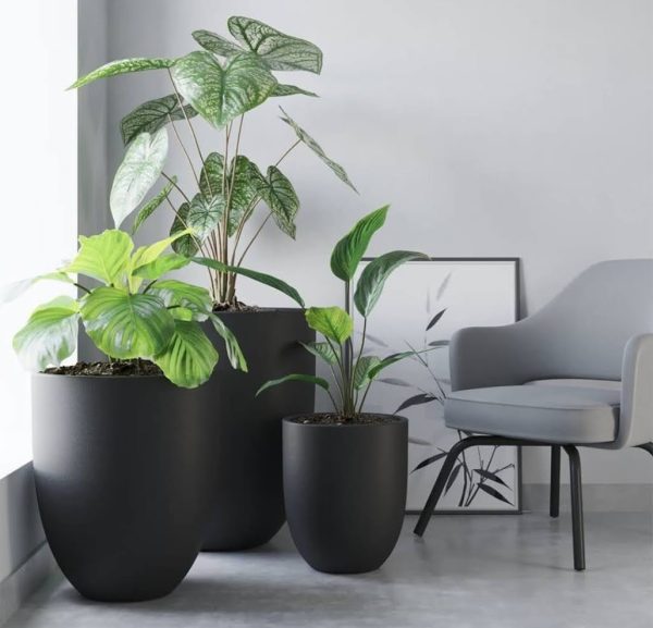 MACETA DE PLASTICO COPA 70cm (70 cm de alto x 60 Ø x 28 base)